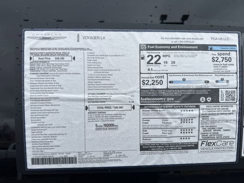 New 2026 Chrysler Voyager LX image 42