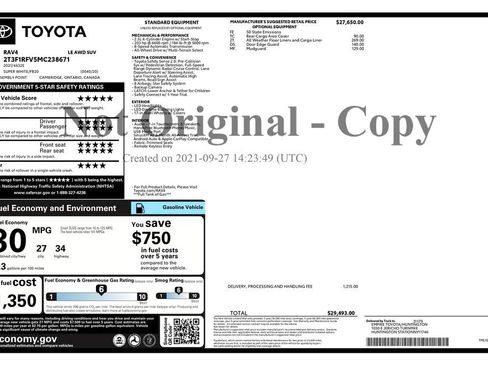 Used 2021 Toyota RAV4 LE AWD/4WD image 3