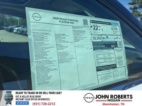 New 2026 Nissan Pathfinder Platinum AWD/4WD image 20