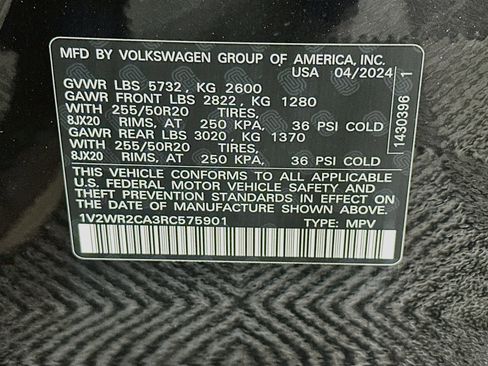 Used 2024 Volkswagen Atlas SE FWD image 12