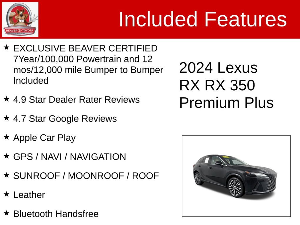Used 2024 Lexus RX 350 Premium Plus w/ Convenience Package FWD image 4