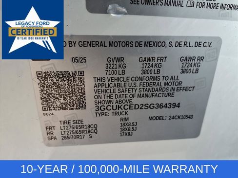 Used 2025 Chevrolet Silverado 1500 Custom Trail Boss AWD/4WD image 31