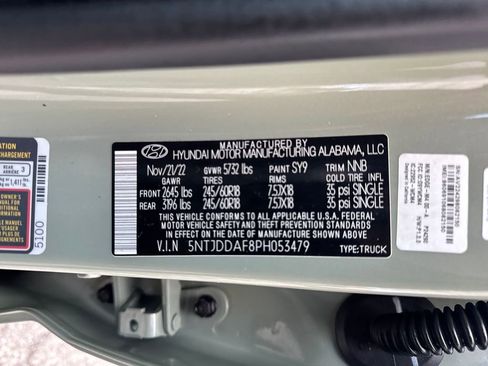 Used 2023 Hyundai Santa Cruz SEL Premium image 31