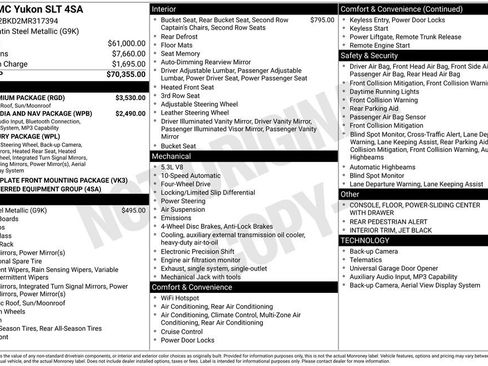 Used 2021 GMC Yukon SLT w/ SLT Premium Package image 51