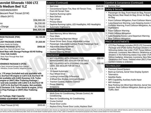 Certified 2022 Chevrolet Silverado 1500 LTZ w/ LTZ Premium Package AWD/4WD image 37