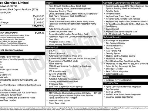 Used 2019 Jeep Cherokee Limited w/ Technology Group image 31