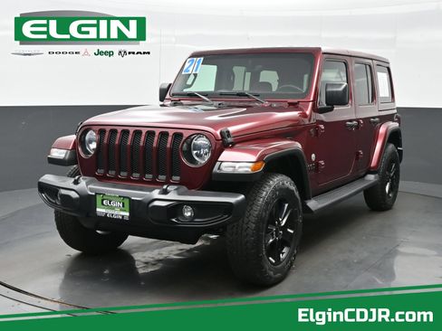 Used 2021 Jeep Wrangler Unlimited Sahara AWD/4WD image 1
