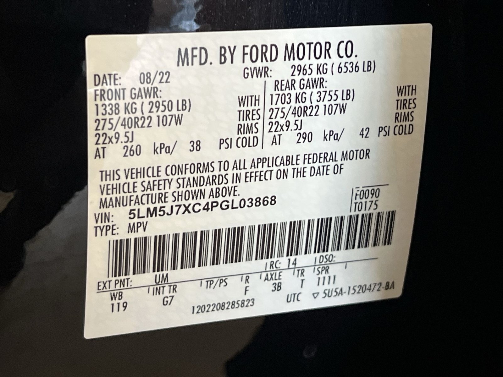 Used 2023 Lincoln Aviator Reserve w/ Equipment Group 201A AWD/4WD image 40