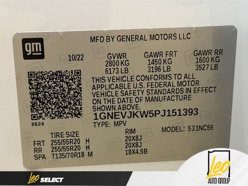 Used 2023 Chevrolet Traverse RS w/ LPO, Floor Liner Package AWD/4WD image 37