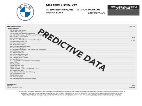 Used 2024 BMW ALPINA XB7 AWD/4WD image 89