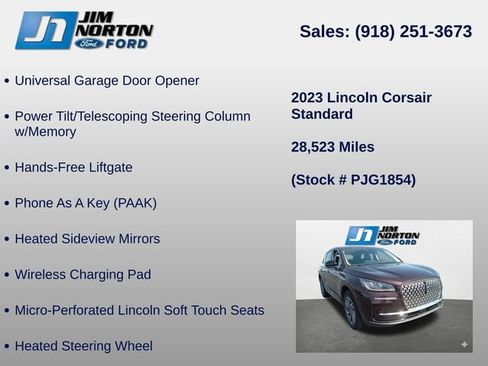 Used 2023 Lincoln Corsair AWD w/ Equipment Group 101A image 15