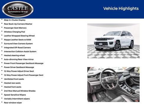 Used 2023 Jeep Grand Cherokee Overland w/ Adv Protech Group III AWD/4WD image 10