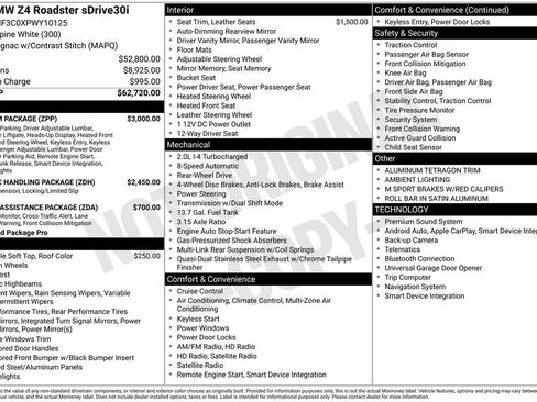 Used 2023 BMW Z4 sDrive30i w/ Premium Package image 38