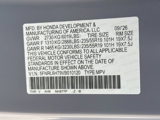 New 2027 Honda Odyssey Sport-L image 32