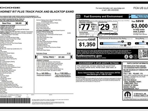 Used 2024 Dodge Hornet R/T Plus AWD/4WD image 3