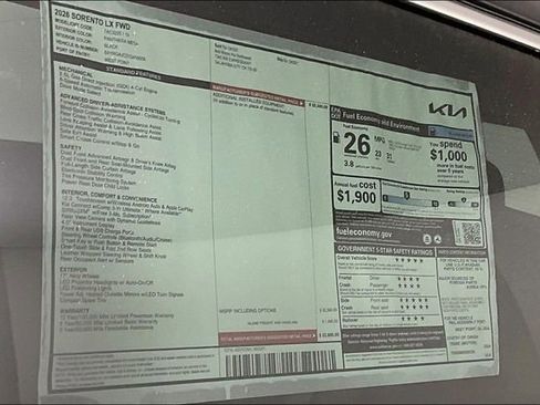 New 2026 Kia Sorento LX image 13