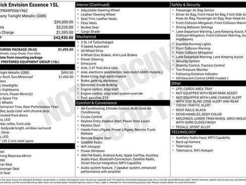 Used 2023 Buick Envision Essence w/ Sport Touring Package AWD/4WD image 9