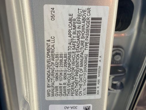 Used 2024 Honda Accord EX image 30