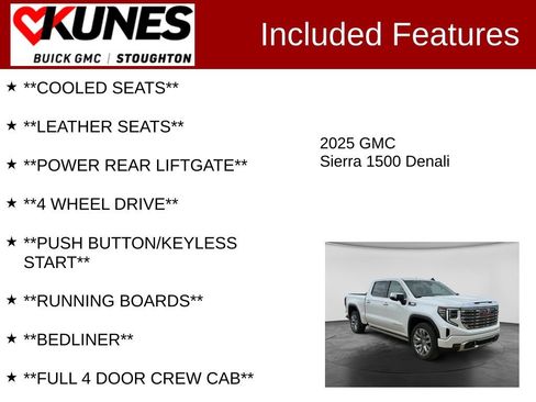 Used 2025 GMC Sierra 1500 Denali w/ Denali Reserve Package AWD/4WD image 3