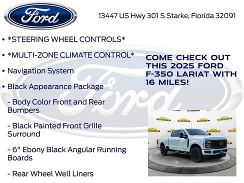 New 2025 Ford F350 Lariat w/ Black Appearance Package image 15