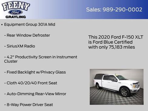 Used 2020 Ford F150 XLT w/ Equipment Group 301A Mid image 8