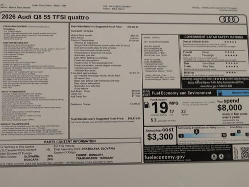 New 2026 Audi Q8 Premium Plus AWD/4WD image 34
