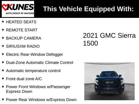 Used 2021 GMC Sierra 1500 Elevation w/ X31 Off-Road Package AWD/4WD image 3