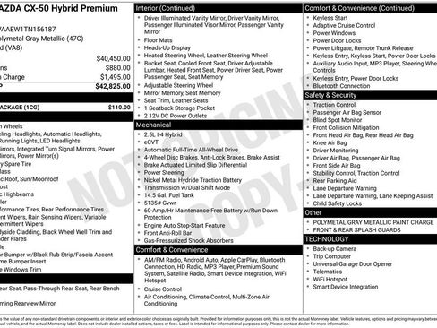 New 2026 MAZDA CX-50 2.5 Hybrid w/ Cargo Package AWD/4WD image 3