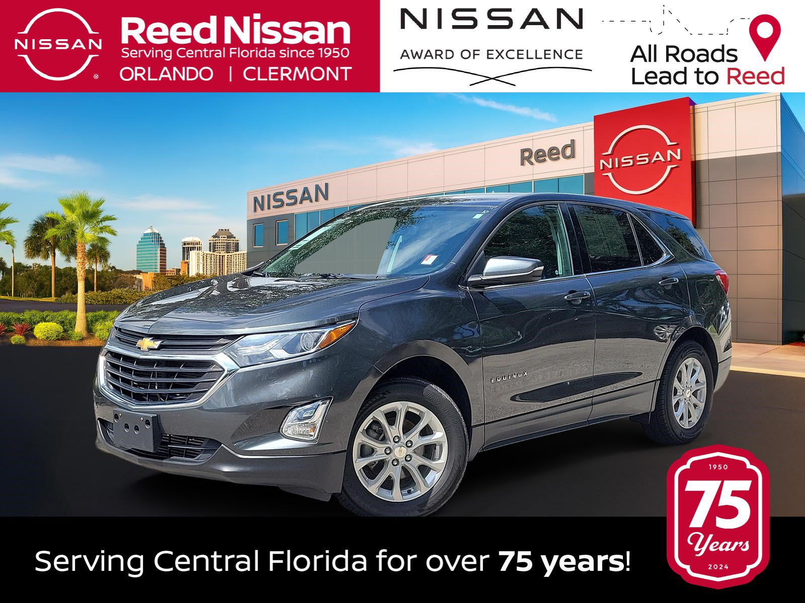 Used 2019 Chevrolet Equinox LT AWD/4WD image 1