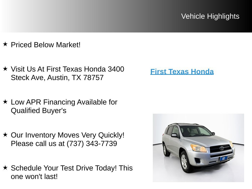 Used 2011 Toyota RAV4 2WD w/ Upgrade Value Pkg image 9