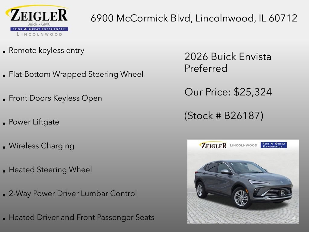 New 2026 Buick Envista Preferred w/ Convenience I Package FWD image 18