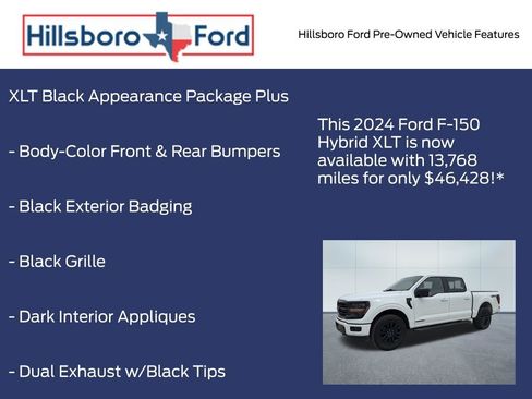 Used 2024 Ford F150 XLT w/ Equipment Group 302A MID AWD/4WD image 3