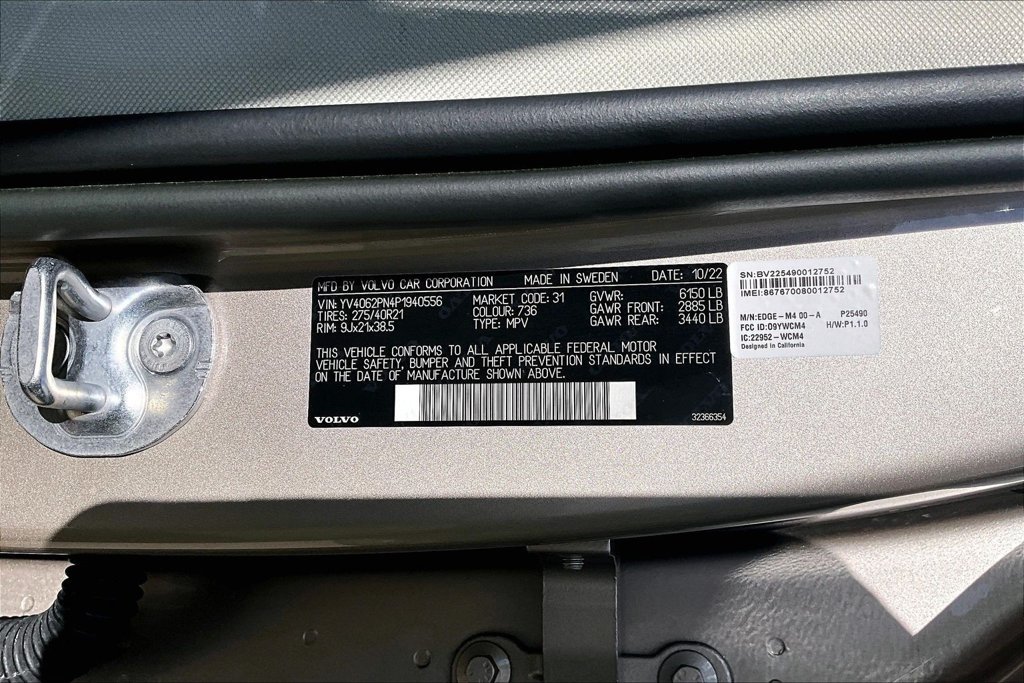 Certified 2023 Volvo XC90 B6 Plus w/ Protection Package Premier AWD/4WD image 47