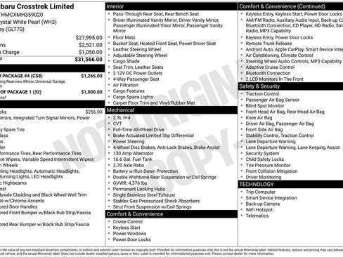 Used 2021 Subaru Crosstrek 2.5i Limited w/ Popular Package #4 image 37