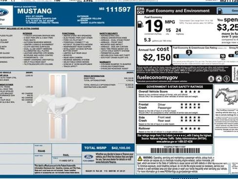 Used 2021 Ford Mustang GT w/ Equipment Group 301A image 24
