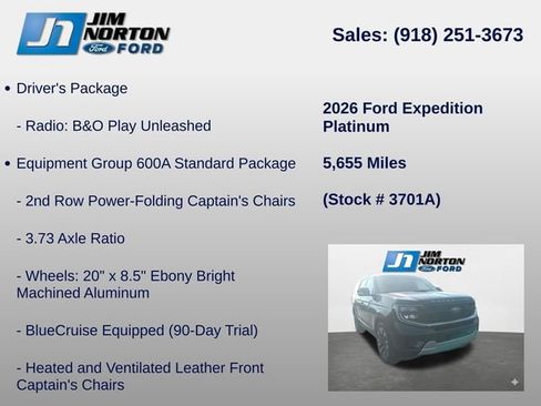 Used 2026 Ford Expedition Platinum w/ Driver's Package AWD/4WD image 8