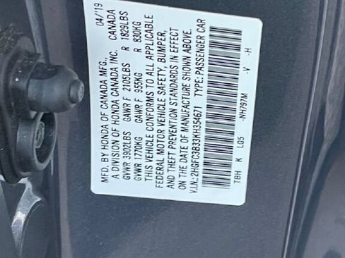Used 2019 Honda Civic EX image 36