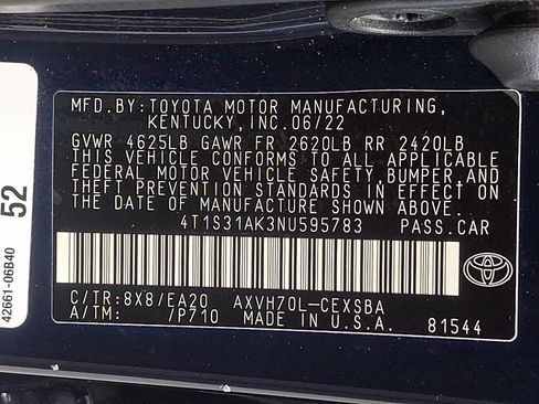 Used 2022 Toyota Camry SE w/ Audio Upgrade Package FWD image 28