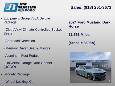 Used 2024 Ford Mustang Dark Horse w/ Dark Horse Handlin Package RWD image 21