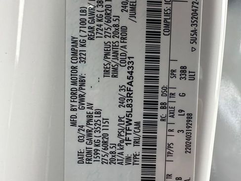 Used 2024 Ford F150 Lariat w/ Bed Utility Package image 28