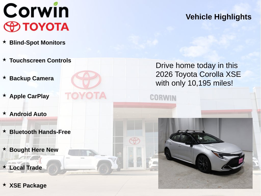 Used 2026 Toyota Corolla XSE FWD image 7