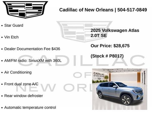 Used 2025 Volkswagen Atlas SE FWD image 7