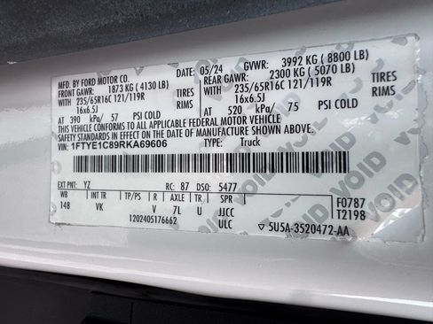 Used 2024 Ford Transit 150 148 Medium Roof w/ Load Area Protection Package RWD image 45