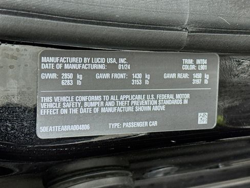 Used 2024 Lucid Air Touring image 36