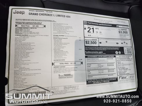 New 2025 Jeep Grand Cherokee L Limited w/ Trailer Tow Package image 34