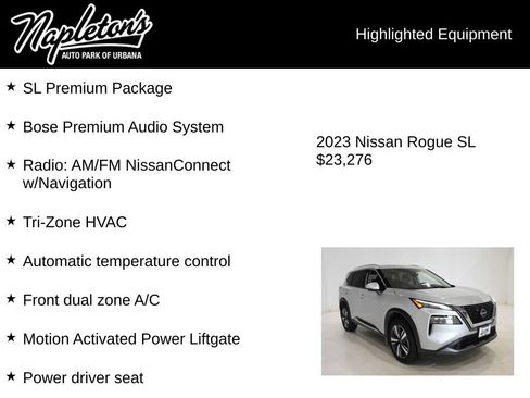Used 2023 Nissan Rogue SL w/ SL Premium Package FWD image 15