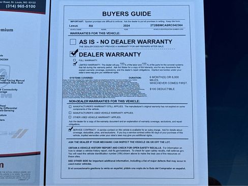 Used 2024 Lexus RX 350h image 26