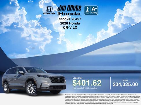 New 2026 Honda CR-V LX image 3