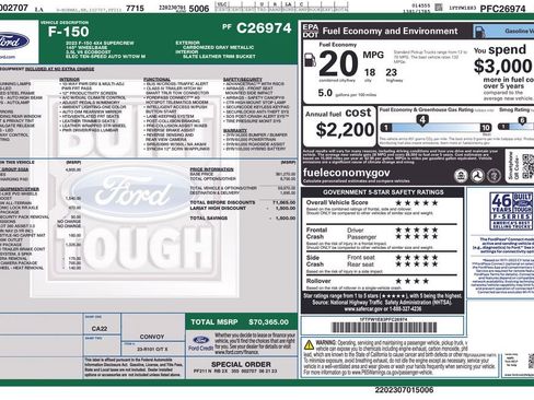 Certified 2023 Ford F150 Lariat w/ Equipment Group 502A High image 9