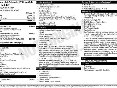 Used 2022 Chevrolet Colorado LT w/ Luxury Package AWD/4WD image 45